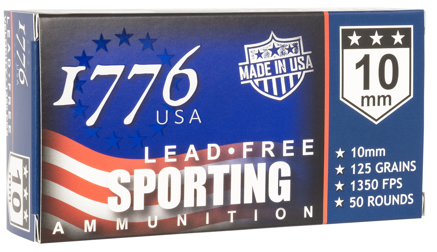 1776 USA 1776010115 Lead Free Sporting 10mm 125 gr Lead Free Ball 50 Per Box/20 Cs
