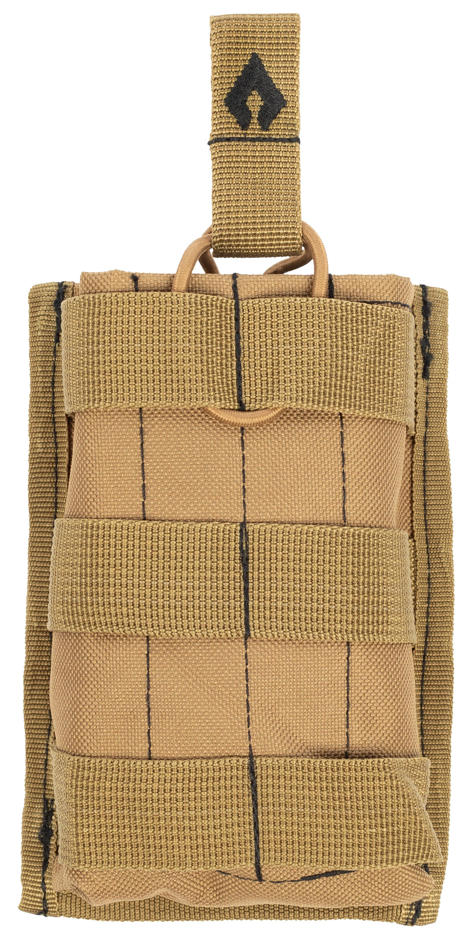 Advance Warrior Solutions AROTSMPTN Single Mag Pouch Open Top Tan MOLLE
