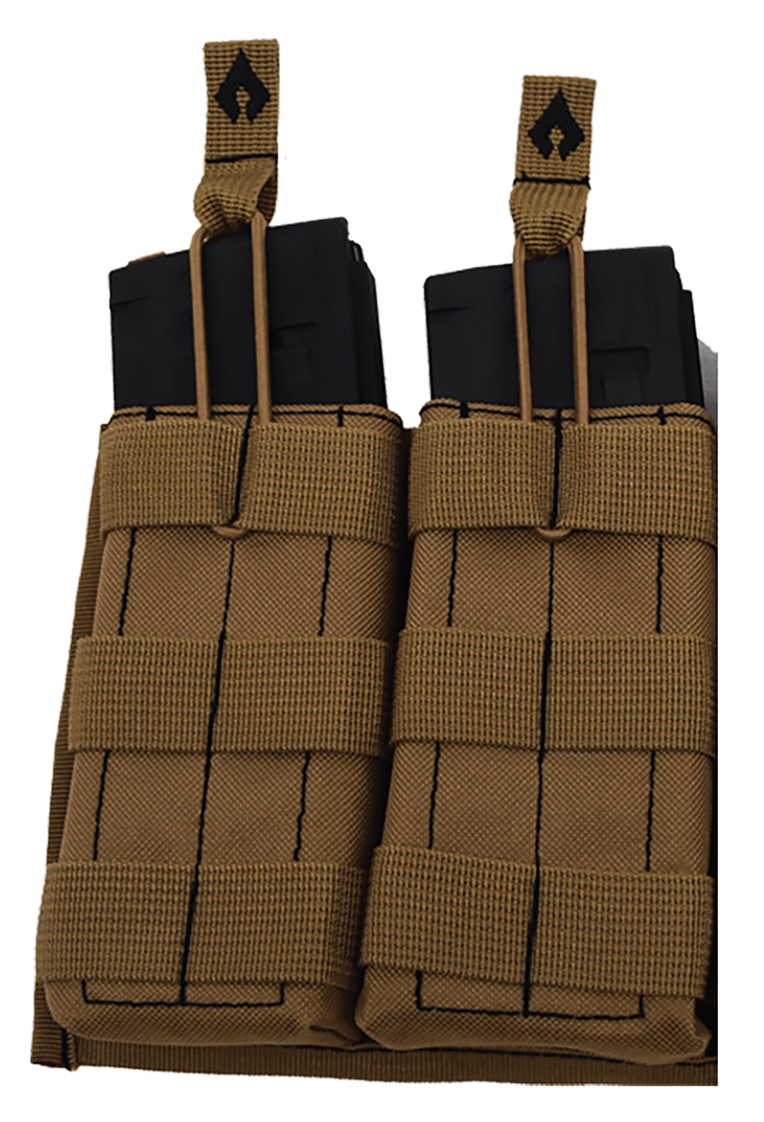 Advance Warrior Solutions AROTTMPTN Double Mag Pouch Open Top Tan MOLLE