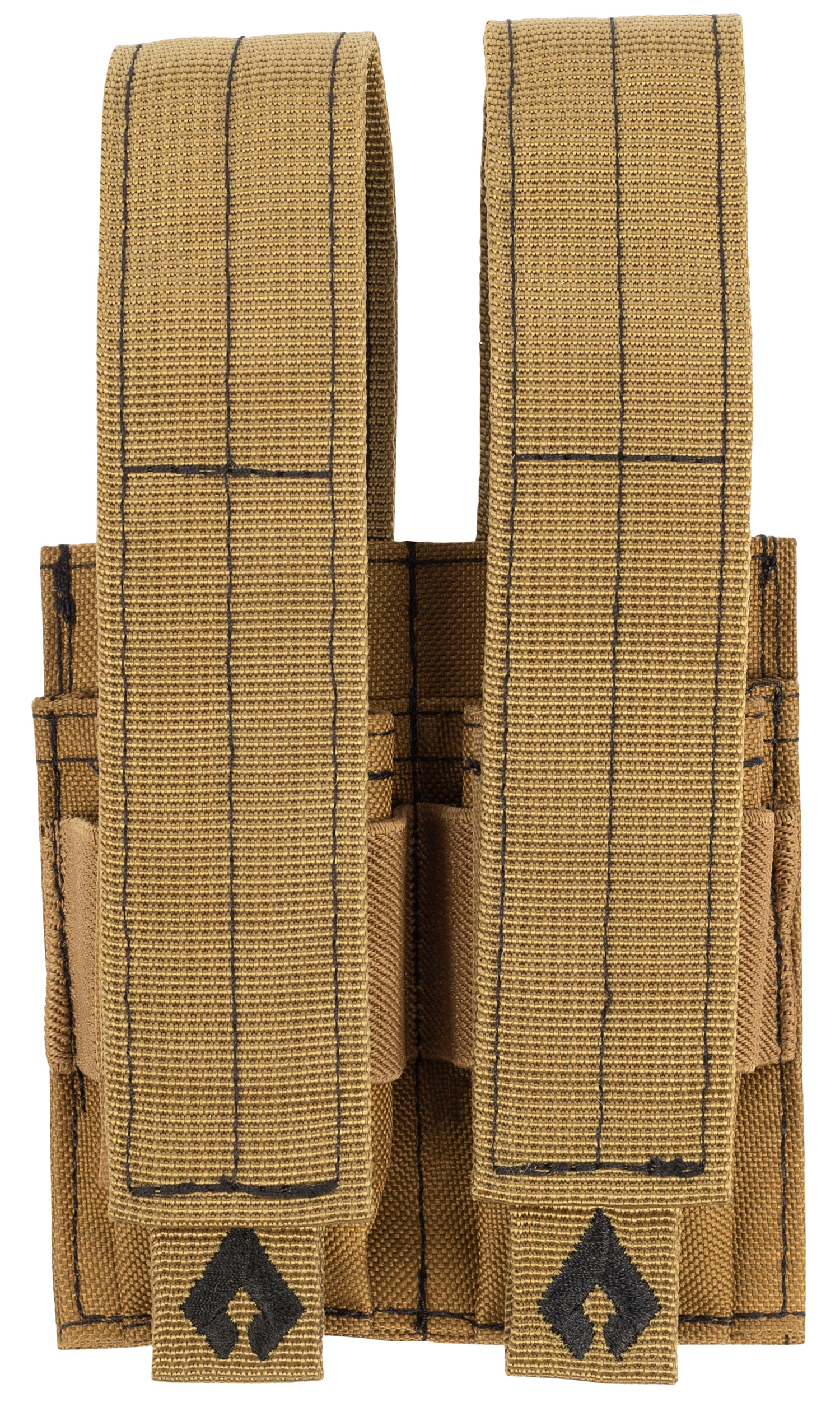 Advance Warrior Solutions PDMPTN Double Mag Pouch Pistol Tan 600D PVC Polyester