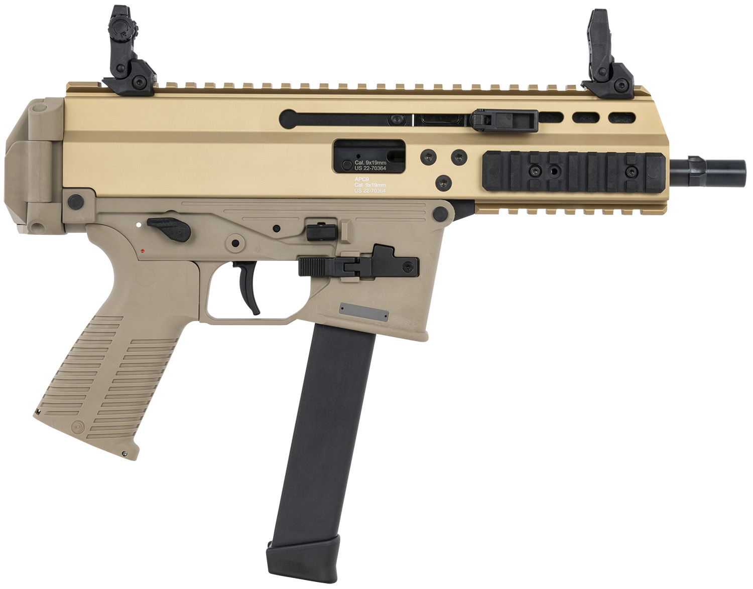 B&T Firearms 36039GCT APC9 Pro  9mm Luger 33+1 6.80