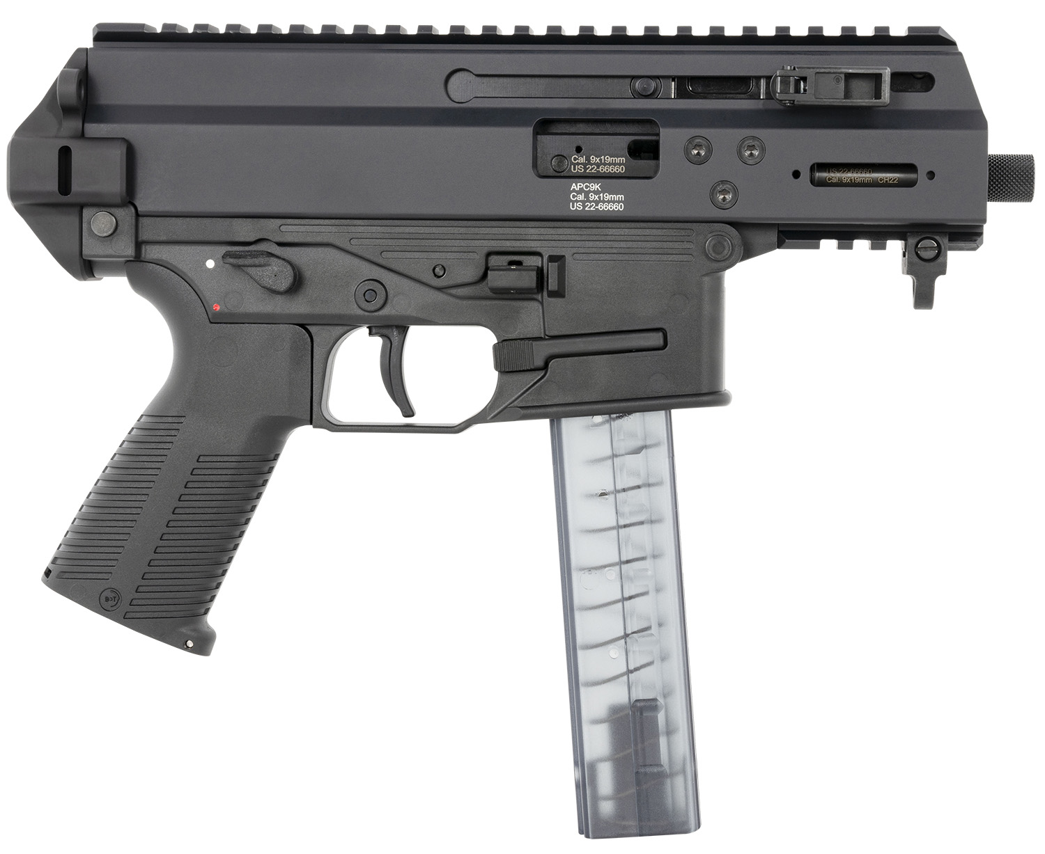 B&T Firearms 36176502 ACP9K  9mm Luger 30+1 4.30