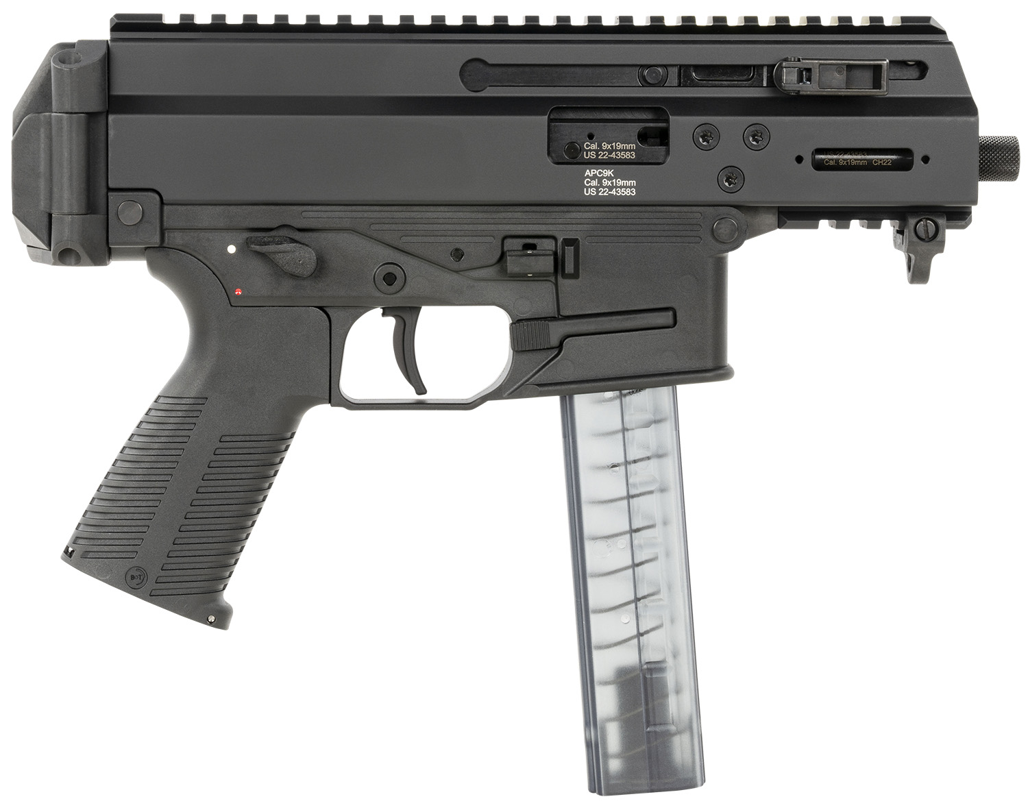 B&T Firearms 36045 APC9K PRO Pro 9mm Luger 30+1 4.30