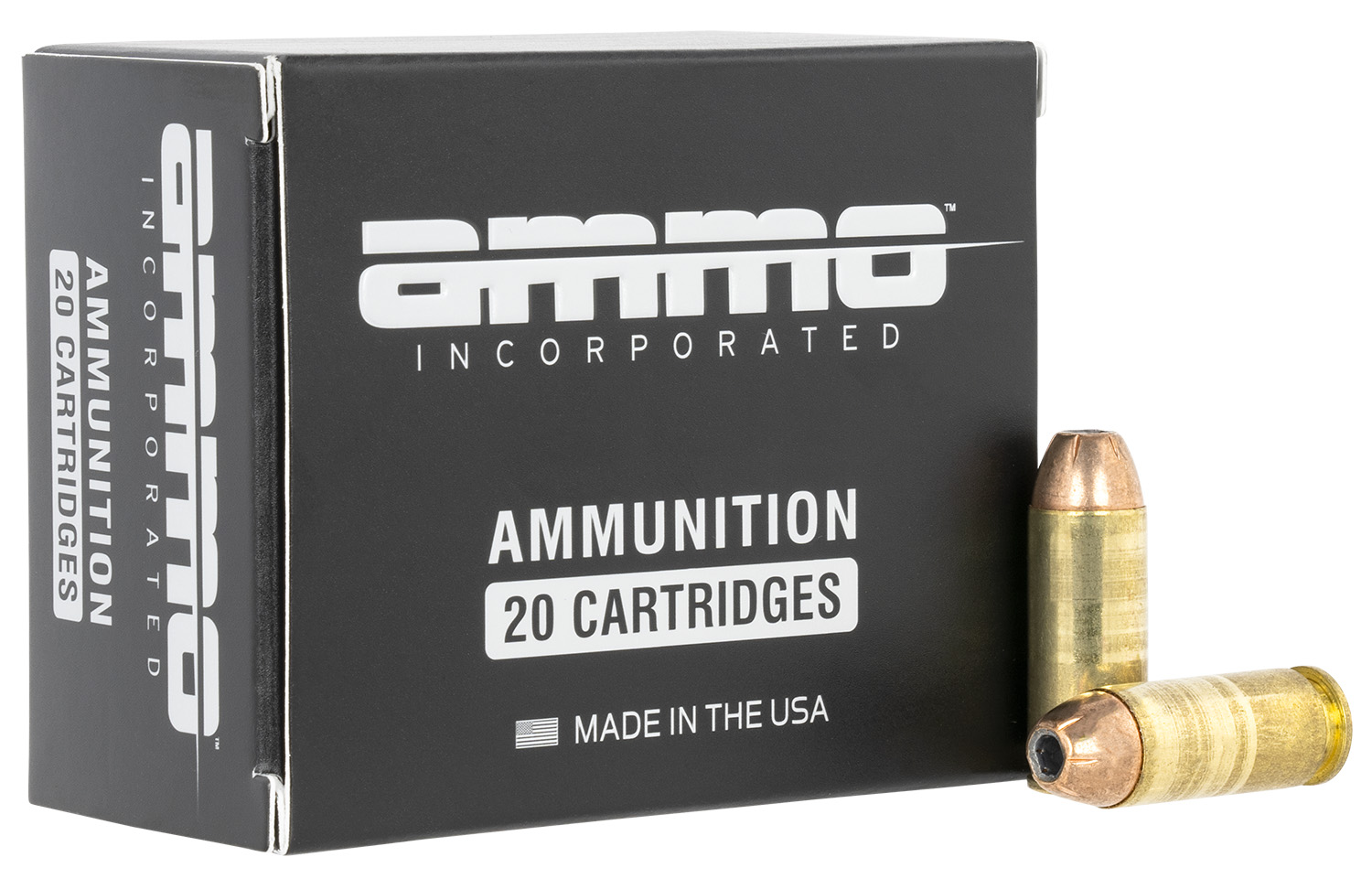 Ammo Inc 10180JHPA20 Signature  10mm Auto 180 gr Jacketed Hollow Point (JHP) 20 Per Box/10 Cs
