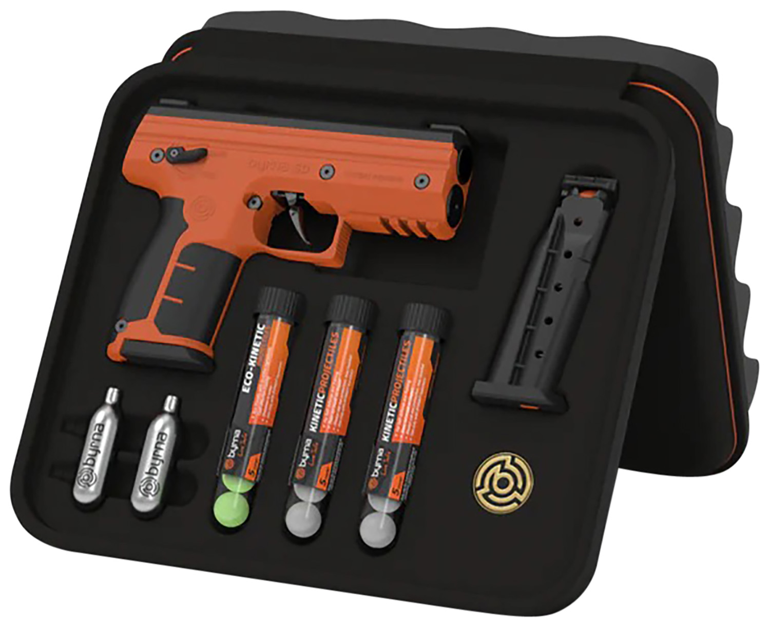 BYRNA SD PEPPER KIT ORANGE W/ 2 MAGS & PROJECTILES