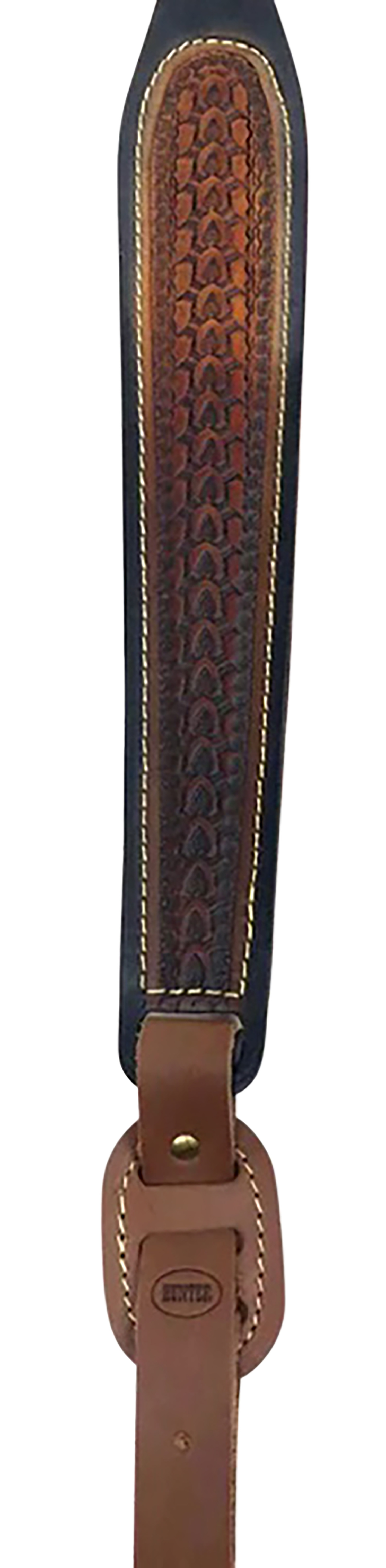 Hunter Company 027-139-3 Cobra  Chestnut Tan & Black Painted Leather/Suede with Embossed Design, Quick Adjust