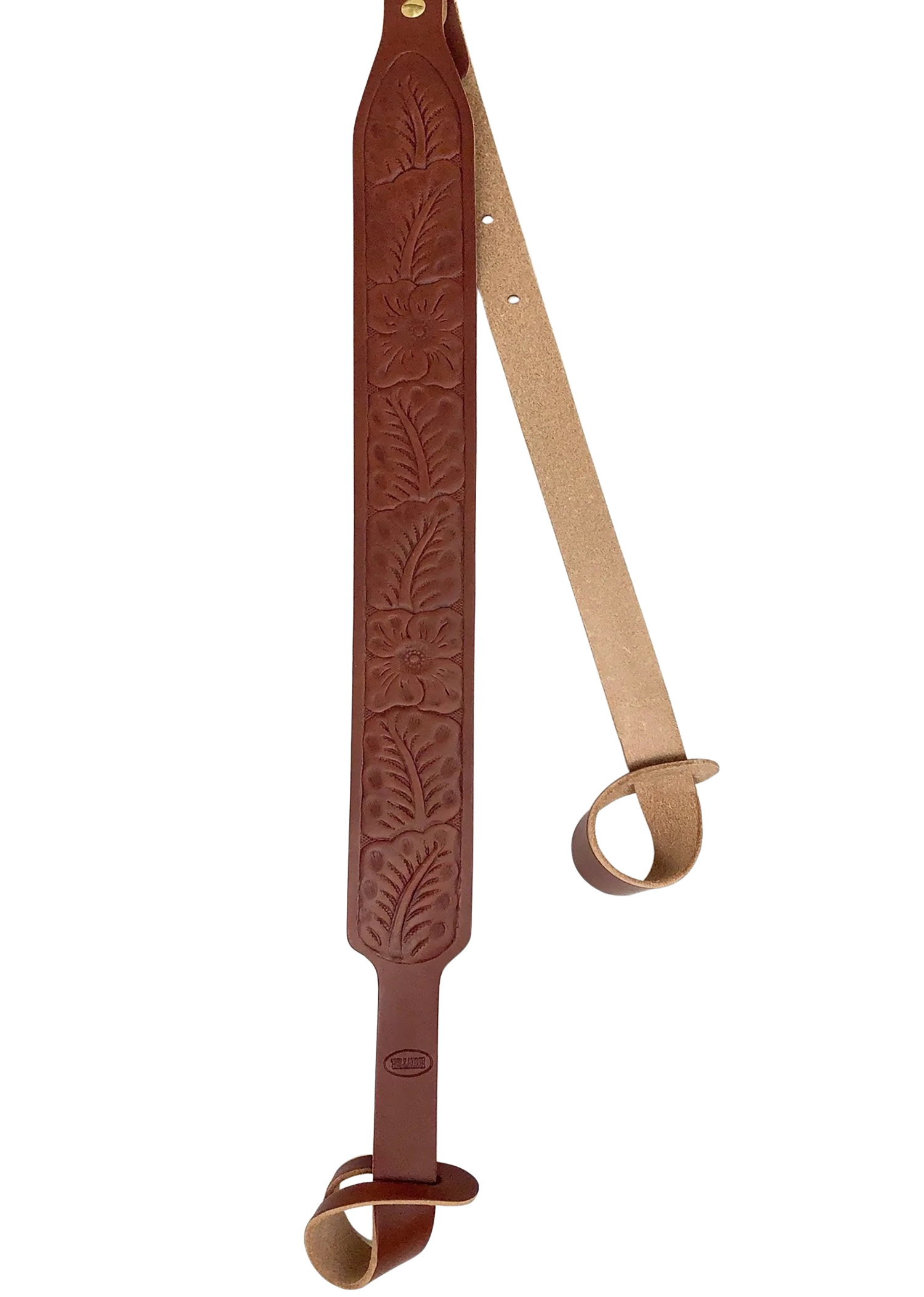 Hunter Company 065-532 Flowered  Brown Leather/Suede with Flower Design, Two-Point Shotgun