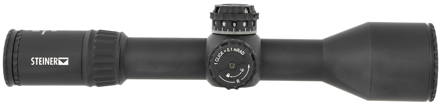 Steiner 5118 T6Xi  Black 3-18x56mm 34mm Tube Illuminated MSR2 MIL Reticle First Focal Plane Features Throw Lever