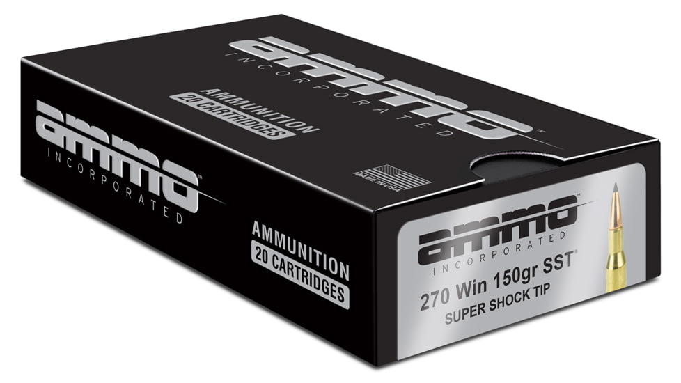 Ammo Inc 270W150SSTA20 Signature  270 Win 150 gr Super Shock Tip (SST) 20 Per Box/10 Cs