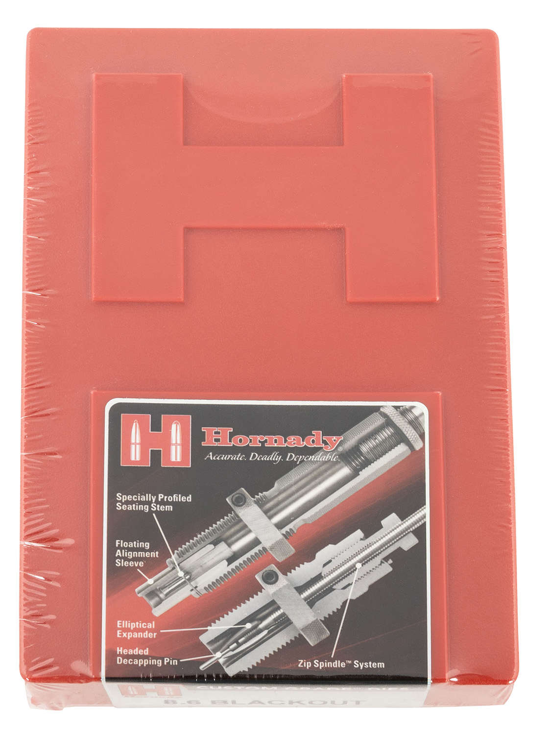 Hornady 546442 Custom Grade Series III 2-Die Set for 8.6 Blackout Includes Sizing/Seater