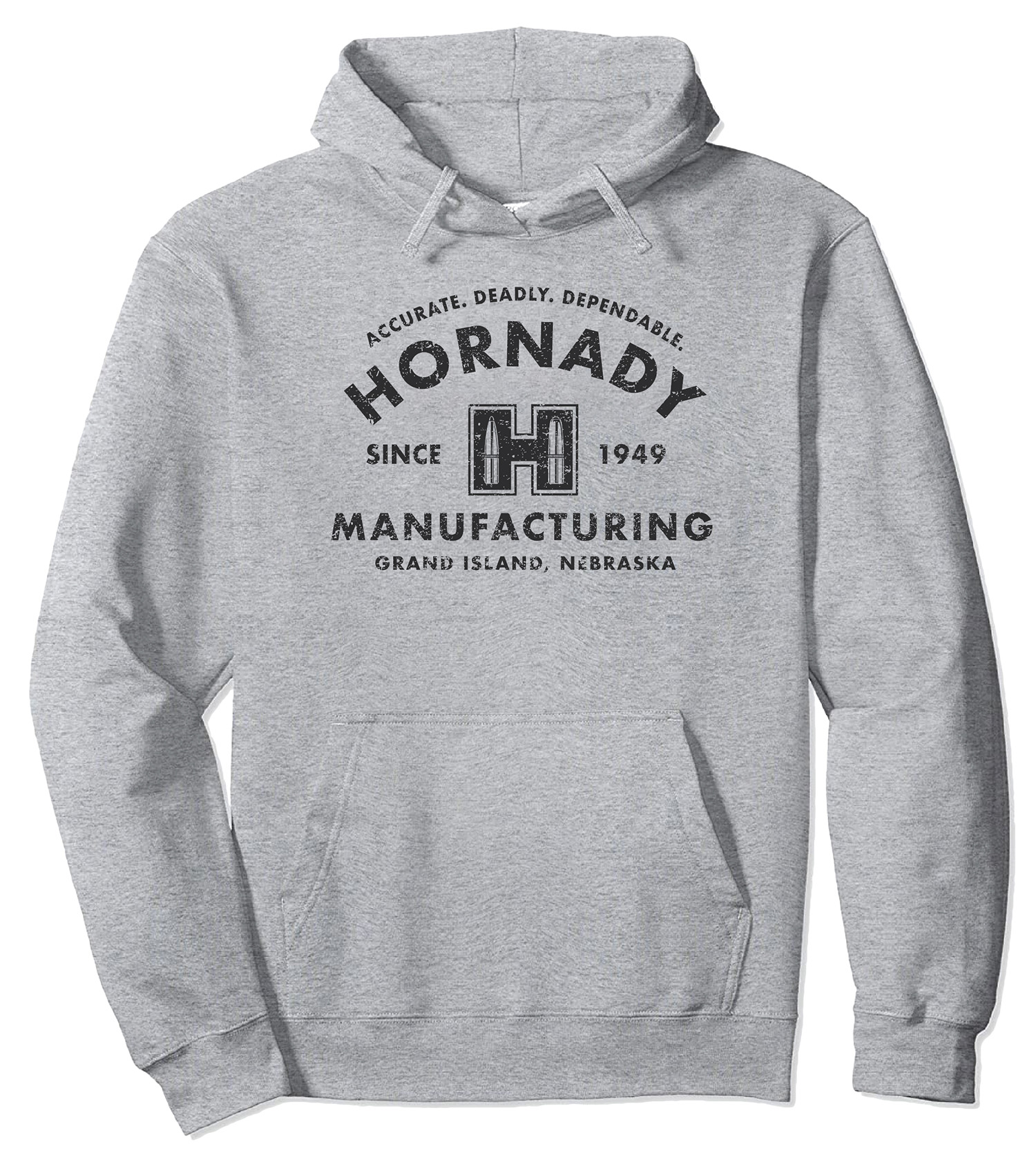 Hornady 99598M Accurate, Deadly, Dependable  Gray Long Sleeve Medium