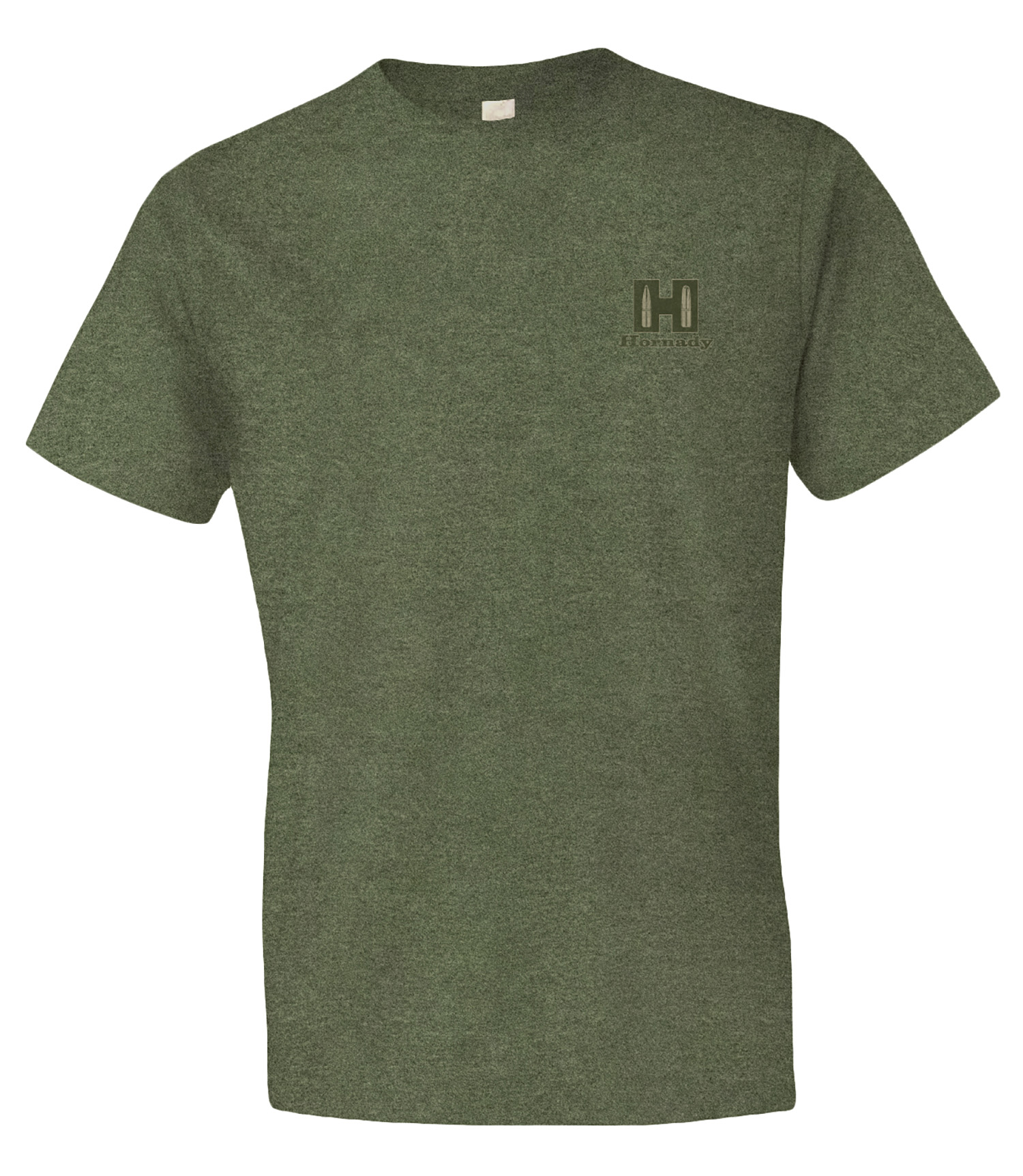 Hornady 99600M Hornady T-Shirt  OD Green Cotton Short Sleeve Medium