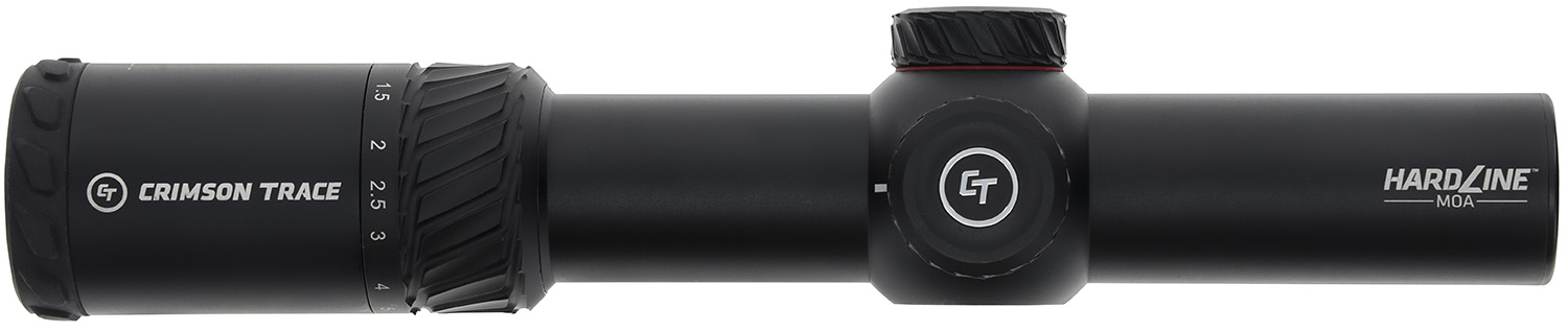 Crimson Trace 013002401 Hardline  Black Anodized 1-6x24mm 34mm Tube Illuminated CT TR1-MOA Reticle
