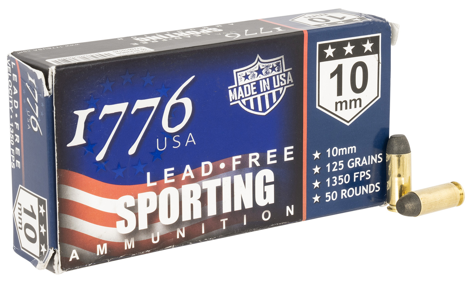 1776 USA 1776010125 Lead Free Sporting 10mm 125 gr Lead Free Ball 50 Per Box/20 Cs