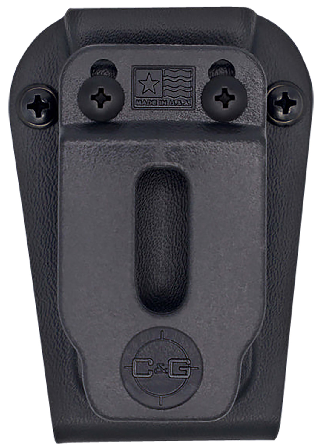 C&G Holsters  Universal  Single Stack Black Kydex Belt Clip Compatible w/ Single Stack/Sig P365/Glock 43X/Springfield Hellcat