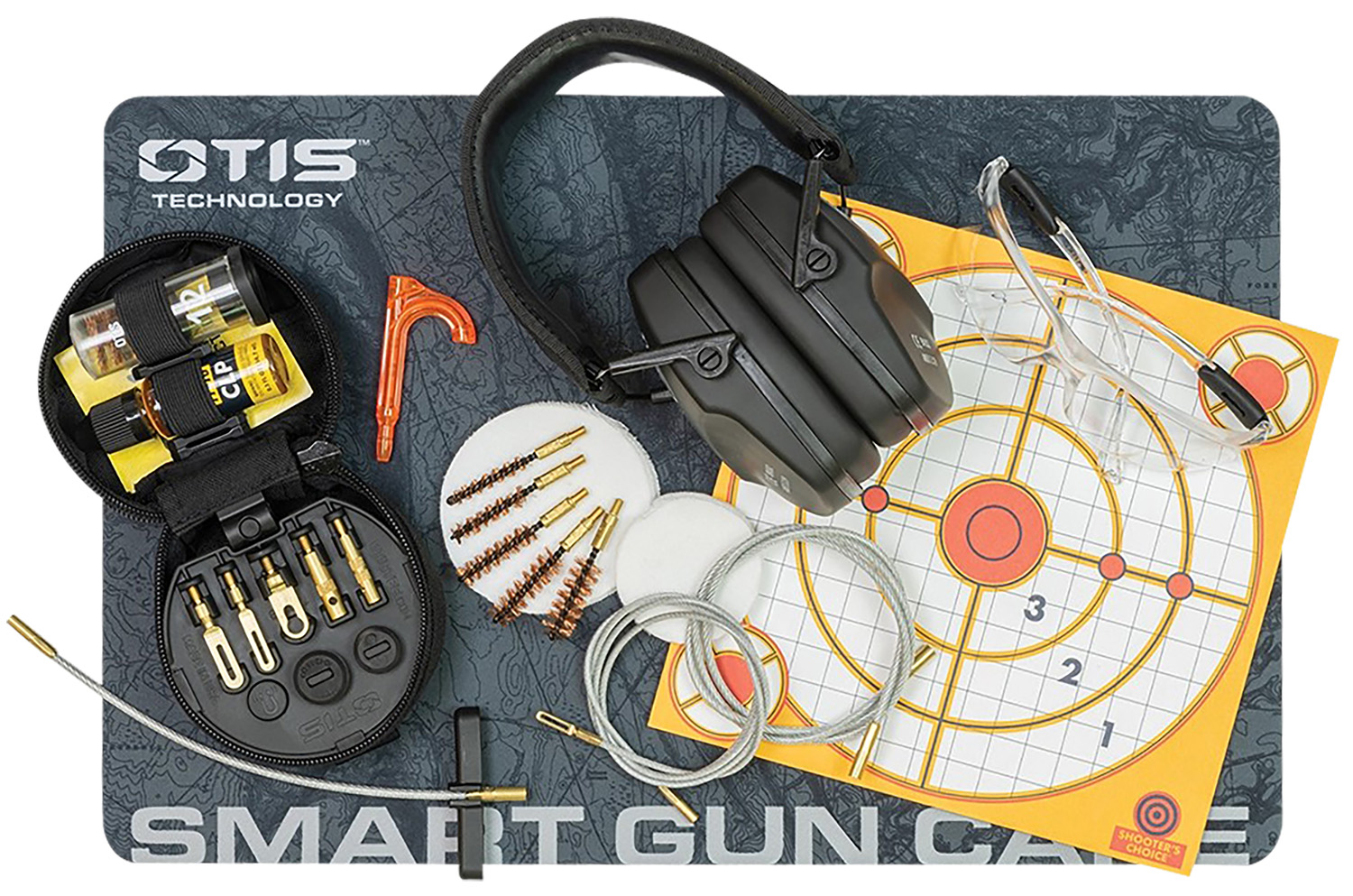 OTIS SHOOTING BUNDLE-EYES,EARS TARGETS  GUN CLEANING | 014895013663