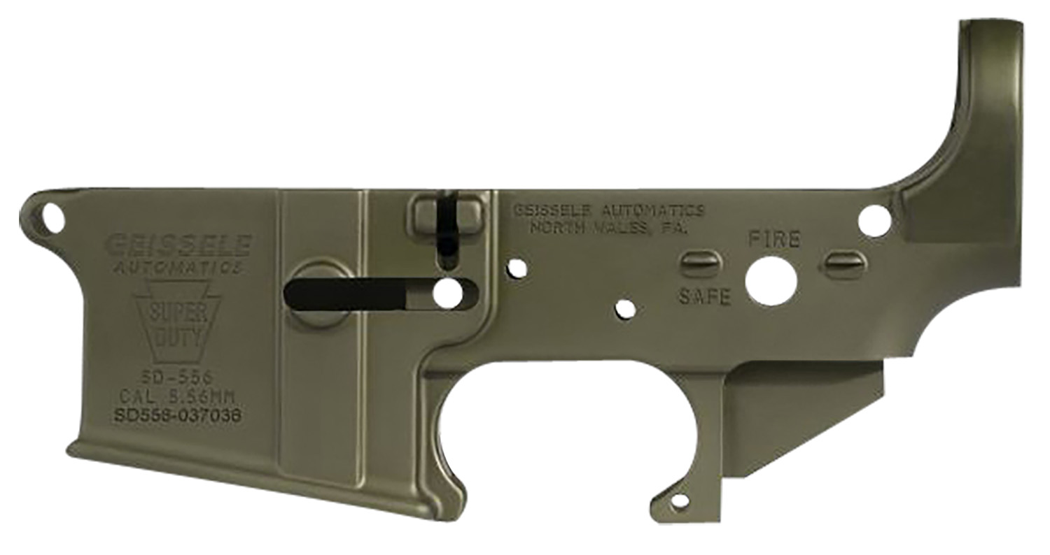 Geissele Automatics  Super Duty Stripped Lower Receiver OD Green for AR-15