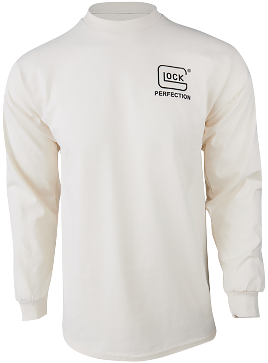 Glock AP96071 Born In Austria  Tan Pre-Shrunk Cotton Long Sleeve Small