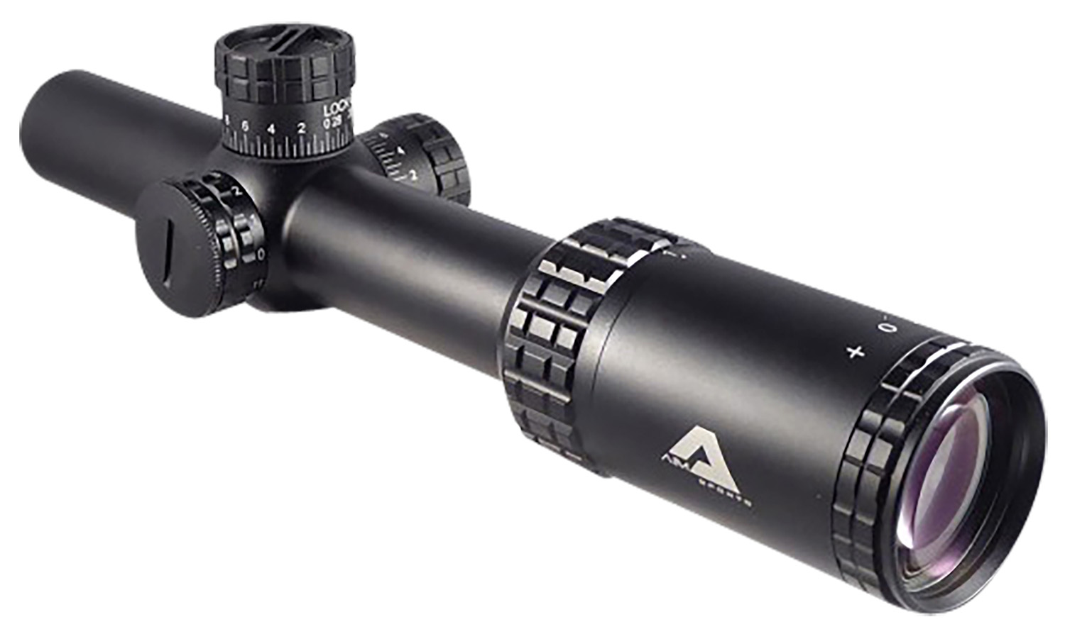 Aim Sports  Alpha 6  Black Anodized 1-6x 24mm CQ1-MOA Reticle