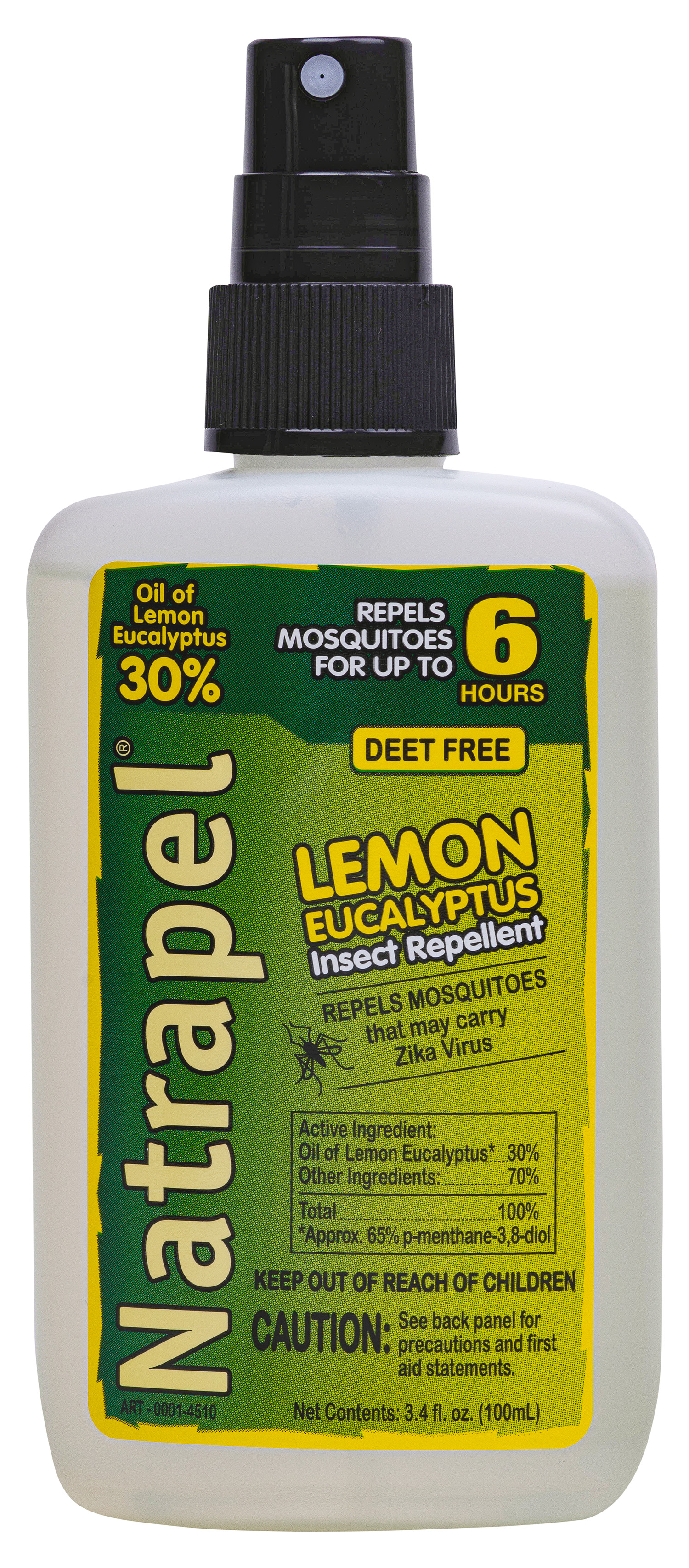 Natrapel 00066862 Lemon Eucalyptus  3.40 oz Pump Bottle Repels Mosquito Effective Up to 6 hrs | 044224068620