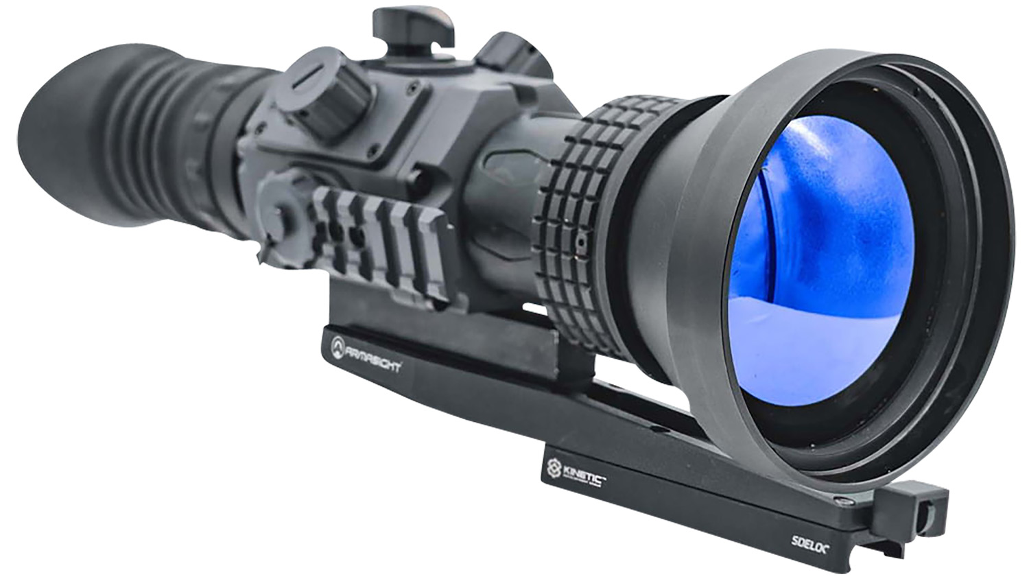Armasight TAVT66WN7CONT102 Contractor 640 Thermal Rifle Scope Black Hardcoat Anodized 4.8-19.2x 75mm Multi Reticle 640x480, 60Hz Resolution Zoom 1x-4x