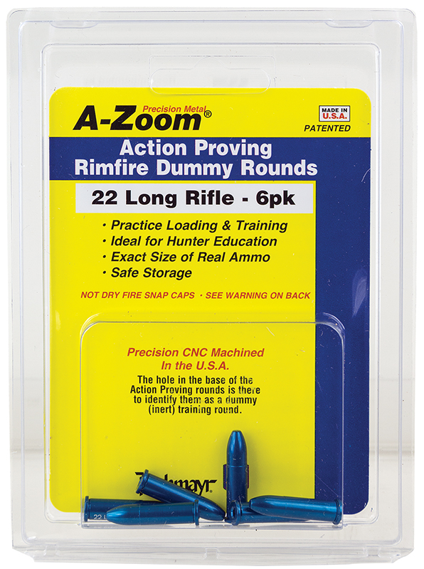 A-Zoom 12208 Rimfire Proving 22 LR Aluminum 6 Pk