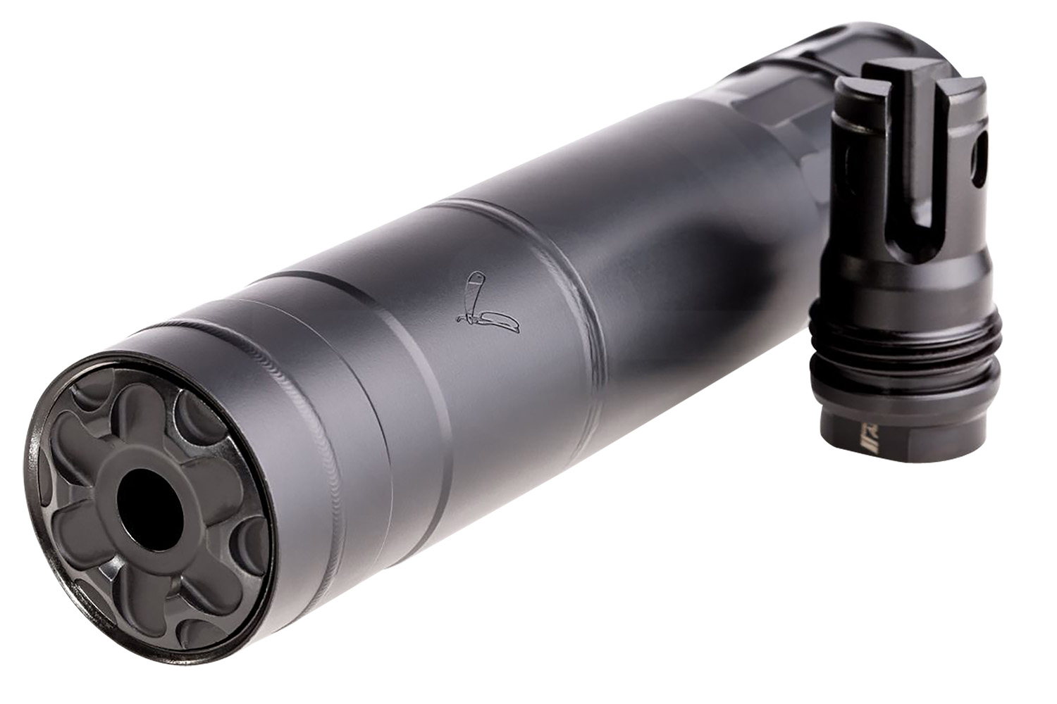 Rugged Suppressors RZR762TI Razor762 TI 30 Cal (7.62mm), Rated Up To 300 RUM, 6.40