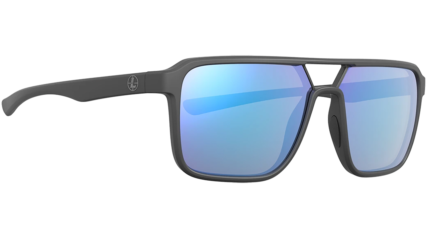 Leupold 182674 Performance Wear Bridger Blue Mirror Lens Polycarbonate Dark Gray Frame | 030317033989