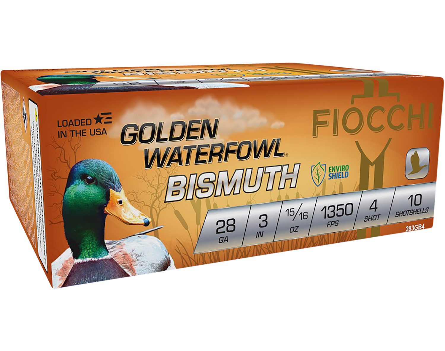 Fiocchi 283GB4 Golden Waterfowl Bismuth 28 Gauge 3