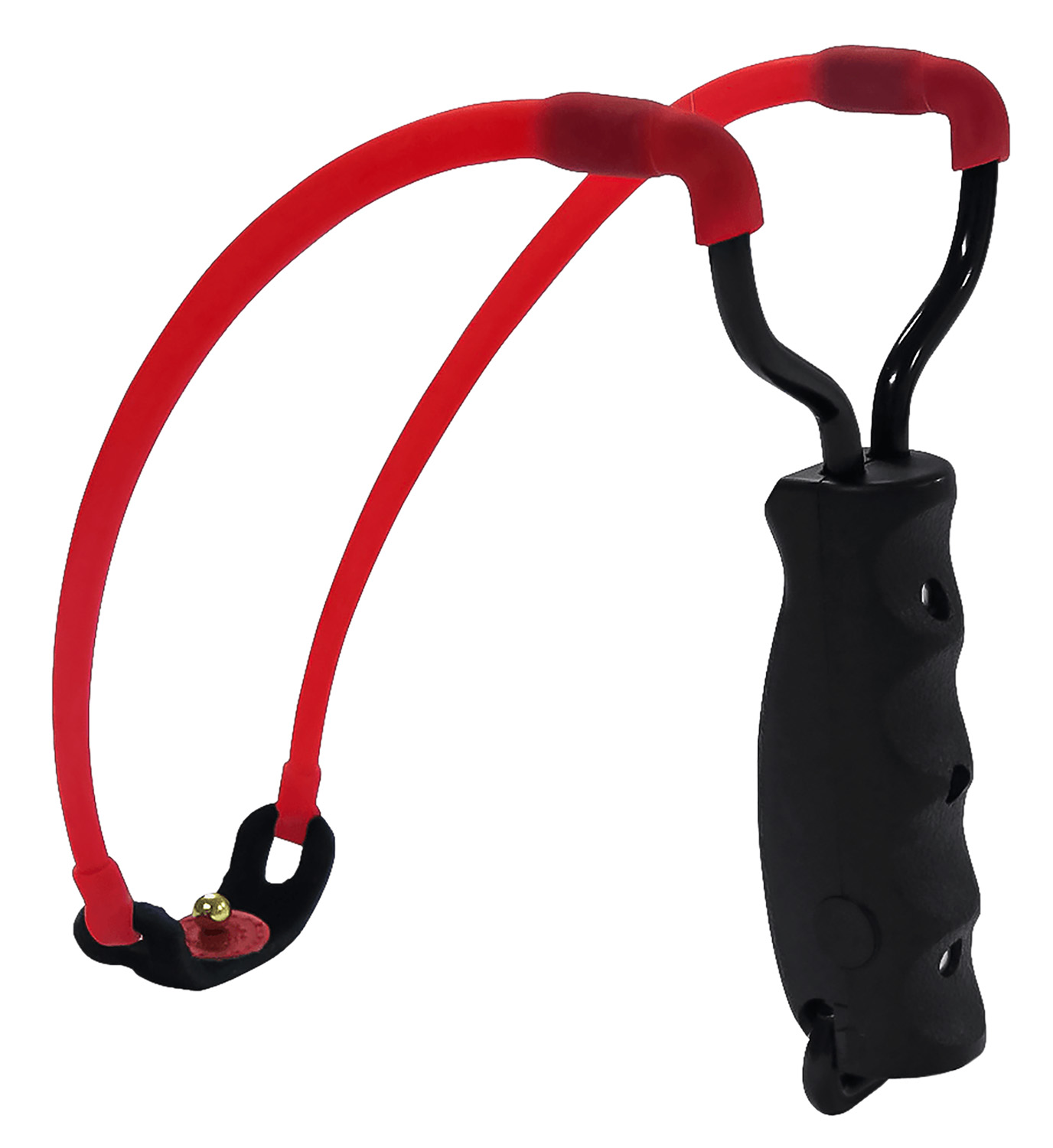 Marksman 3030 Marksman 3030 Traditional Slingshot Red HyperVelocity Band Black Molded Handle | 026785030308