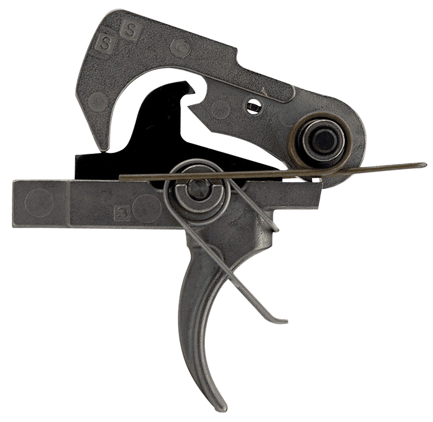 Sons Of Liberty Gun Works LFT Liberty Fighting Trigger  Nickel Teflon Curved with 6 lbs Pull, Fits ARPlatform | 691821561513