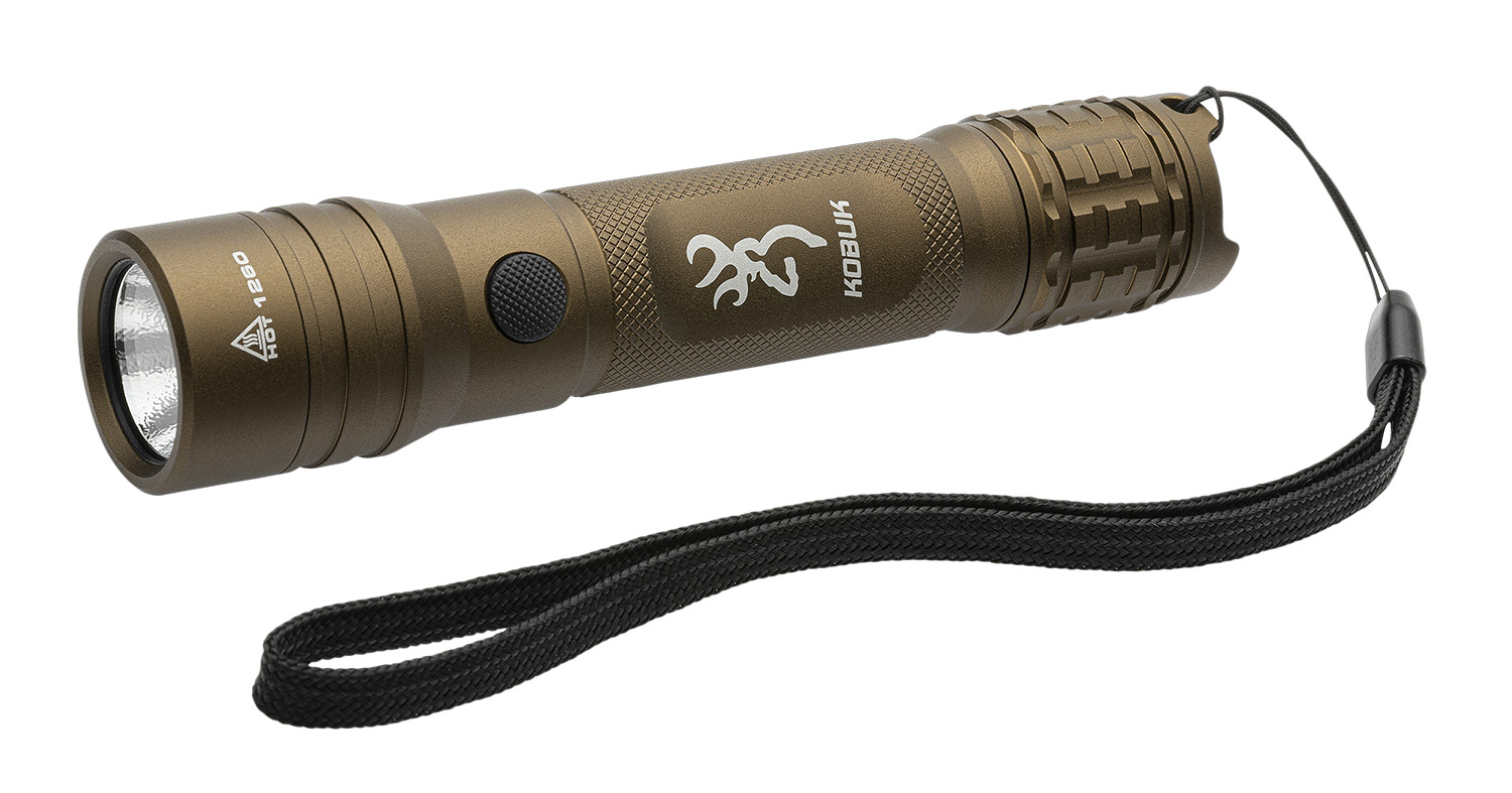 Browning 3711260 Kobuk Flashlight  Burnt Bronze 15/2000 Lumens White Nichia LED | 023614998648