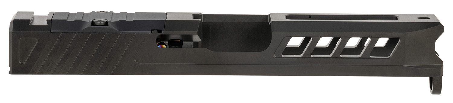 True Precision Inc TPG19SBCRMR Axiom Optic Cut Slide Fits Glock 19 Gen13 Black DLC Anodized 416R Stainless Steel | 719104537755