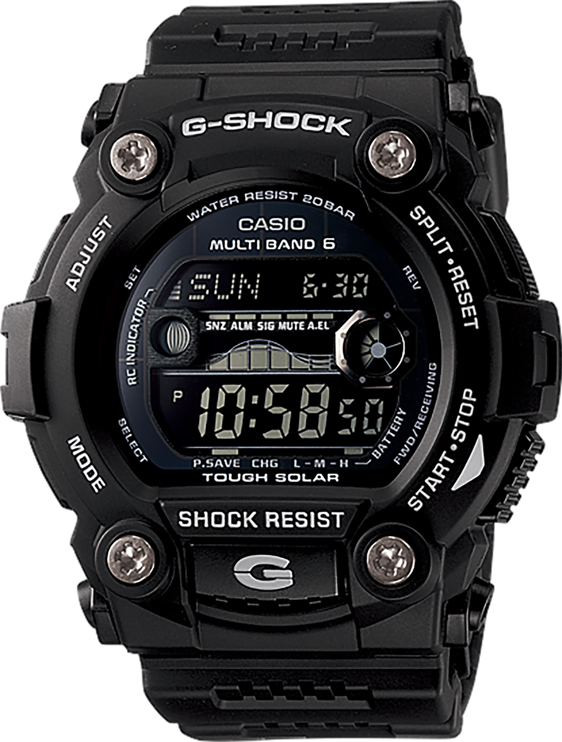 GSHOCK GW7900B1      PREMIER CASIO MLTIBAN     BLK | 079767435196