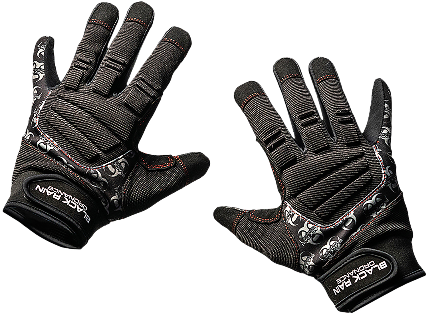 Black Rain Ordnance TACTGLOVEBLK/GRYL Tactical Gloves  Black/Gray Large Velcro | 731919387226