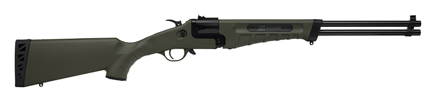 Savage Arms 23001 42 Takedown Full Size 22 WMR/410 Gauge 1rd 20 Inch Black Satin Sporter Barrel, Satin Black Carbon Steel Receiver, OD Green Fixed Synthetic Stock, Ambidextrous  | .22 WMR | 062654230011