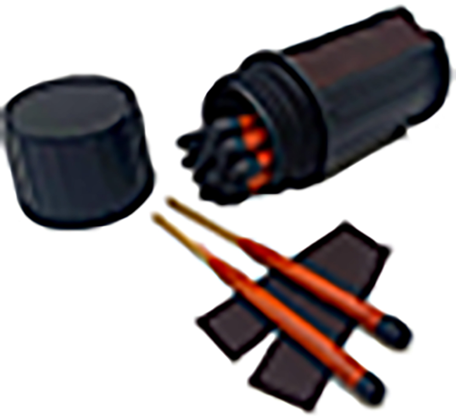 Black Beard Fire Starters MAT Stormproof Matches  Black/Red 3 Inch Long 20 Matches | 860006832414
