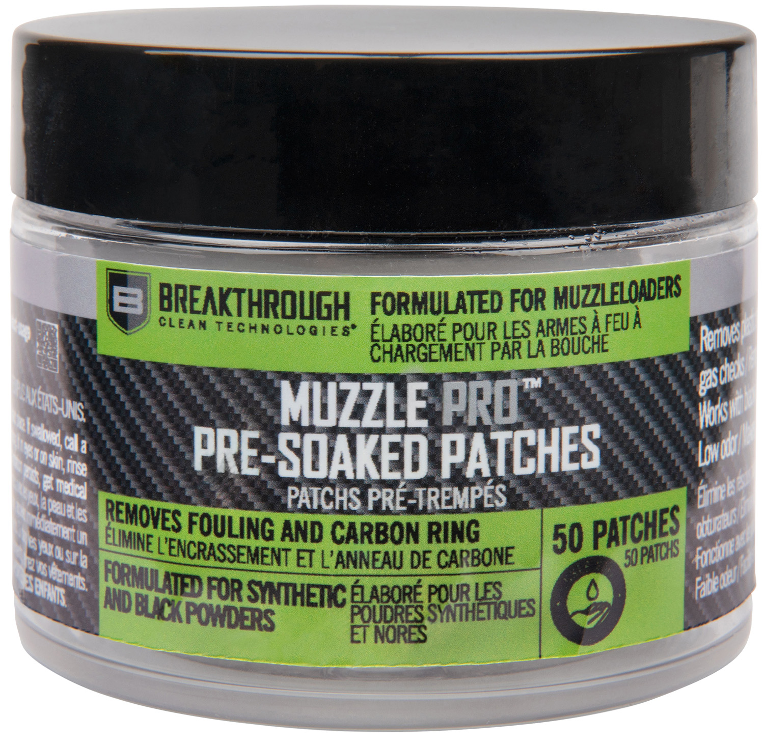 Breakthrough Clean BTMZSCP Muzzle Pro PreSoaked Patches 50 | 026509082088
