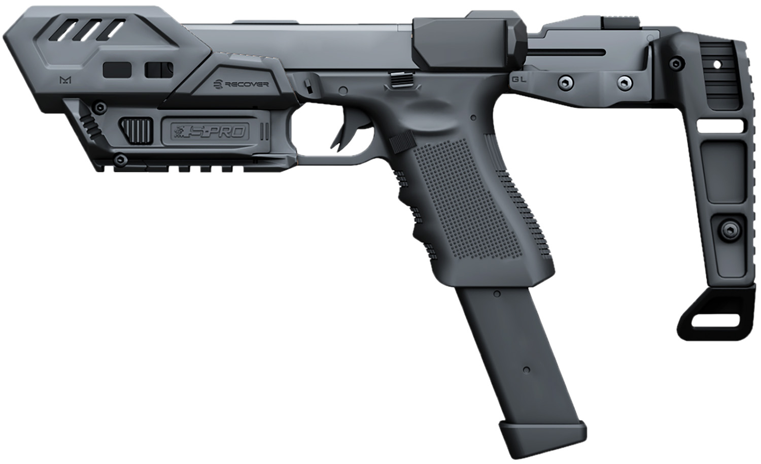 Recover Tactical SPROMGB01 SPro MG Conversion Kit For Glock Black | 7290117422267