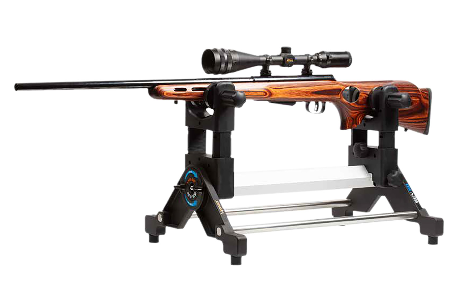 Lyman 7832280 Revolution Gun Vise Black/Silver Steel/Aluminum | 011516522801