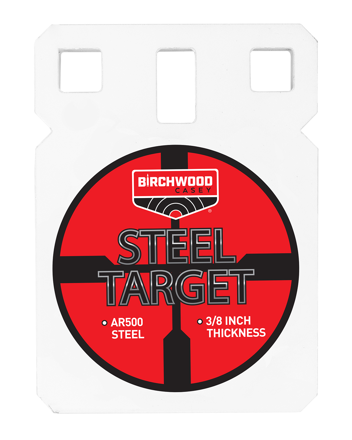 Birchwood Casey BC-SQR4-38 Centerfire Target 3/8 Inch AR500 Steel 4 Inch Square Gong | 888151081884