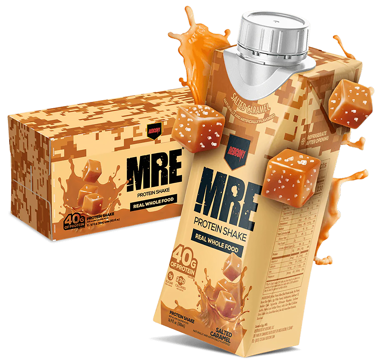 Redcon1 RC1MRERTDSC12 MRE Ready to Drink Salted Caramel 12 Pack | 810044573688