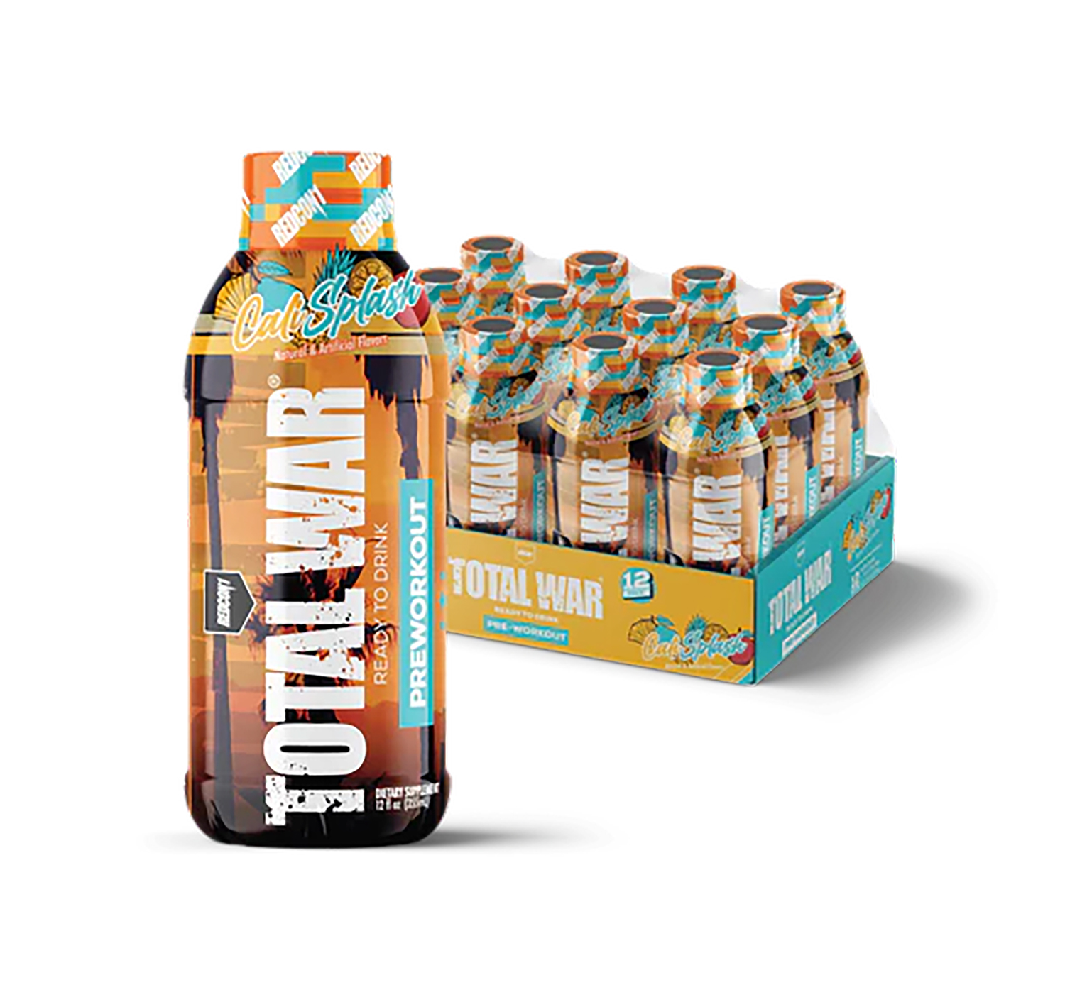 Redcon1 RC1TWRTDCS12 Total War Ready to Drink Cali Splash 12 Pack | 810044572452