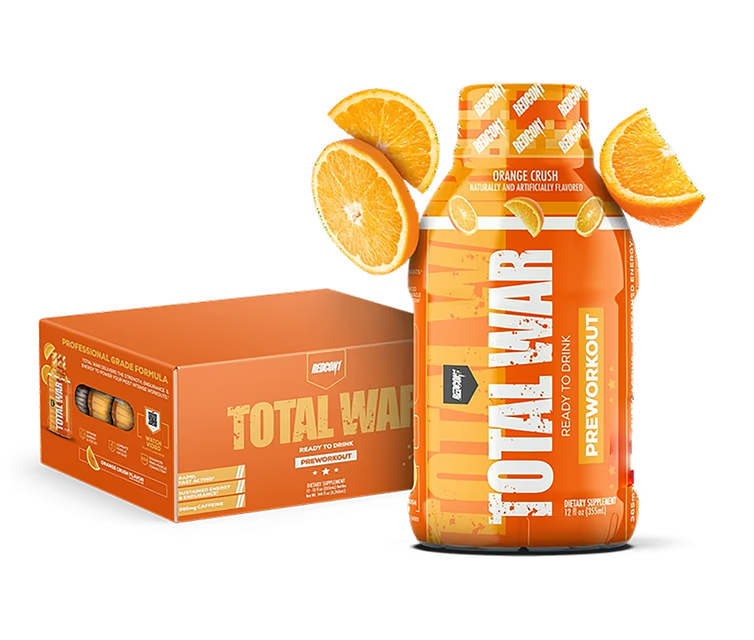 Redcon1 RC1TWRTDOC12 Total War Ready to Drink Orange Crush 12 Pack | 810044570199