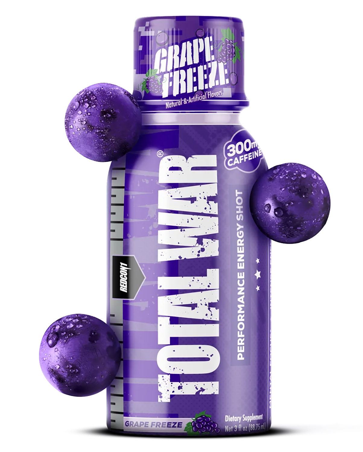 Redcon1 RC1TWSGF Total War Energy Shots Grape Freeze 12 Pack | 810044577730
