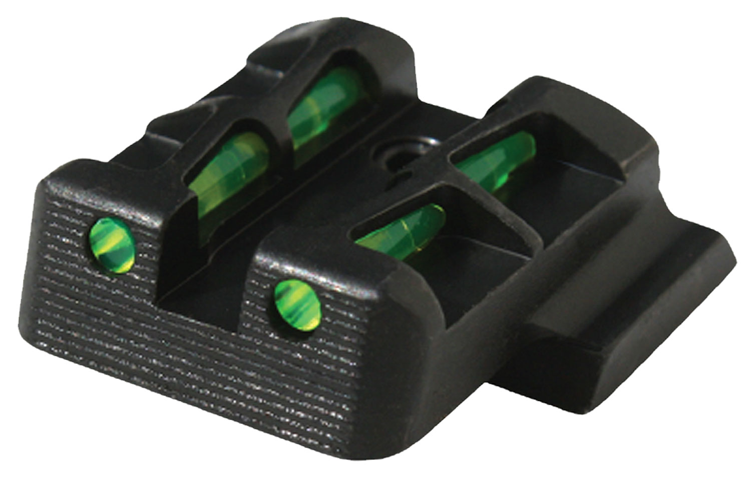 Hiviz GLLW15 LiteWave Rear Glock 9/40/357 (Not 42/43)   Fiber Optic Green Steel Black