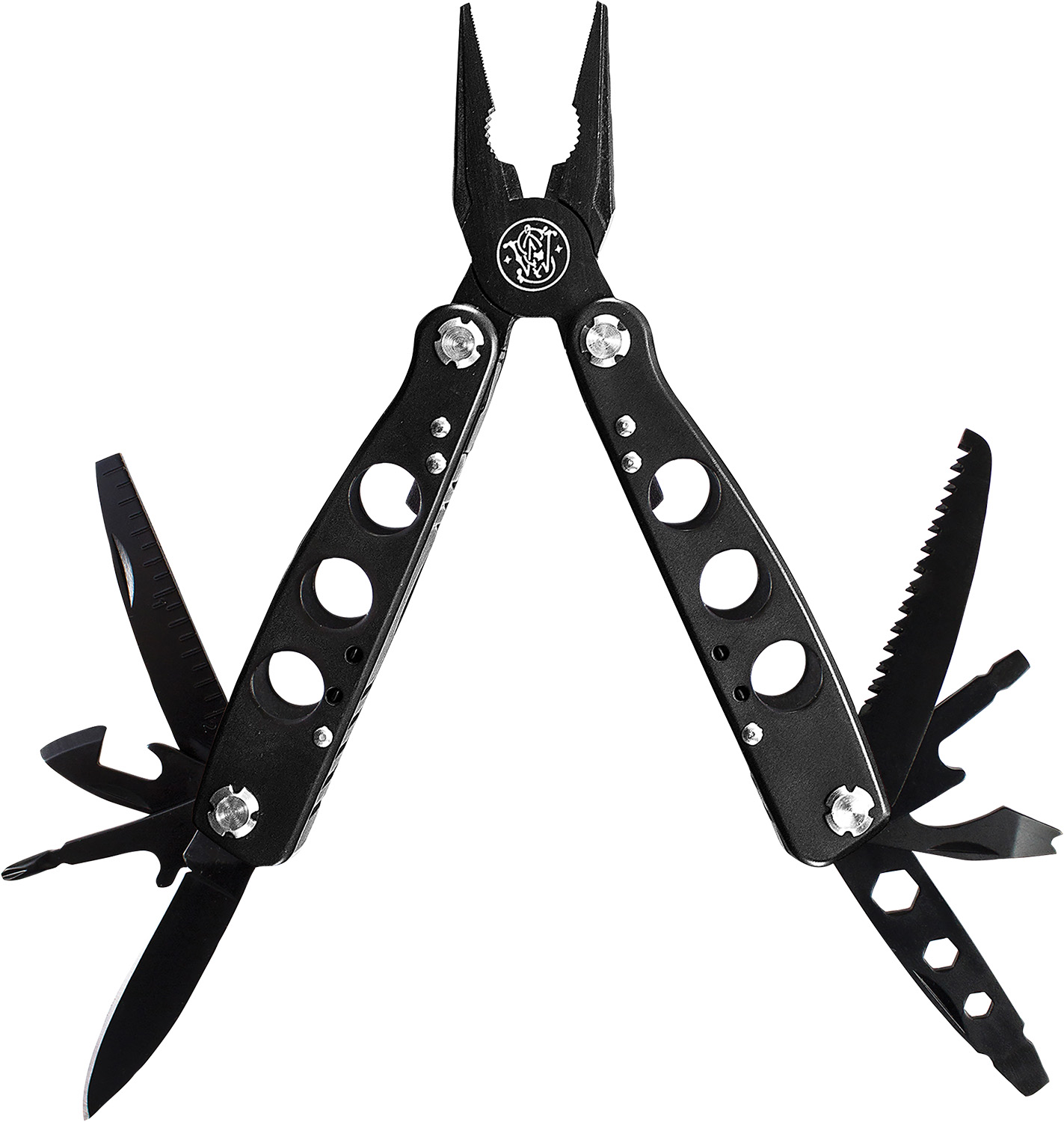 Smith  Wesson Knives SWMT1CP Multi-Tool  Black 6.50 Inch Long Includes Case | 028634706877