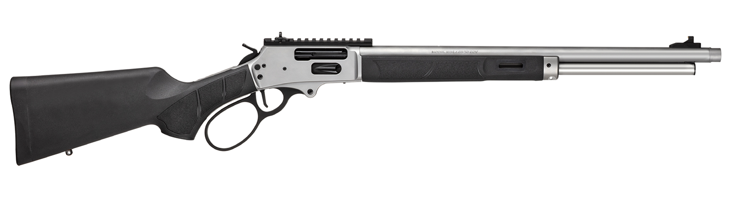 Smith  Wesson 14204 1854  4570 Gov 61 20 Inch Stainless Threaded Barrel, Stainless Steel Receiver w/Picatinny Rail, Fixed Black Synthetic Stock, Thread Protector  | .4570 GOVT | 022188900668