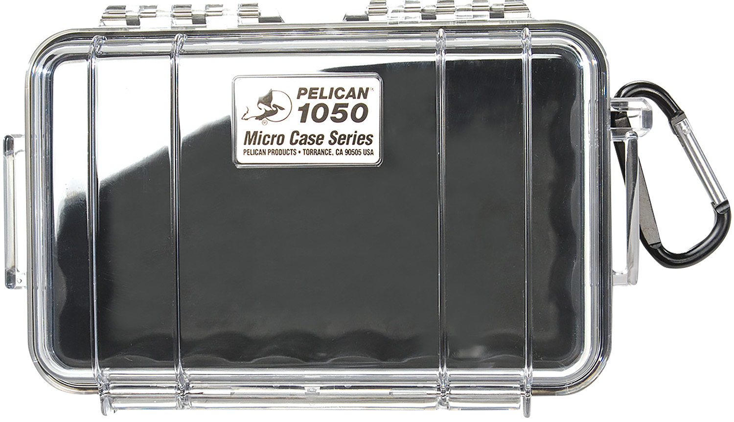 Pelican 1050025100 Micro Case  Black/Clear Polycarbonate 7.99 Inch Long | 019428082659