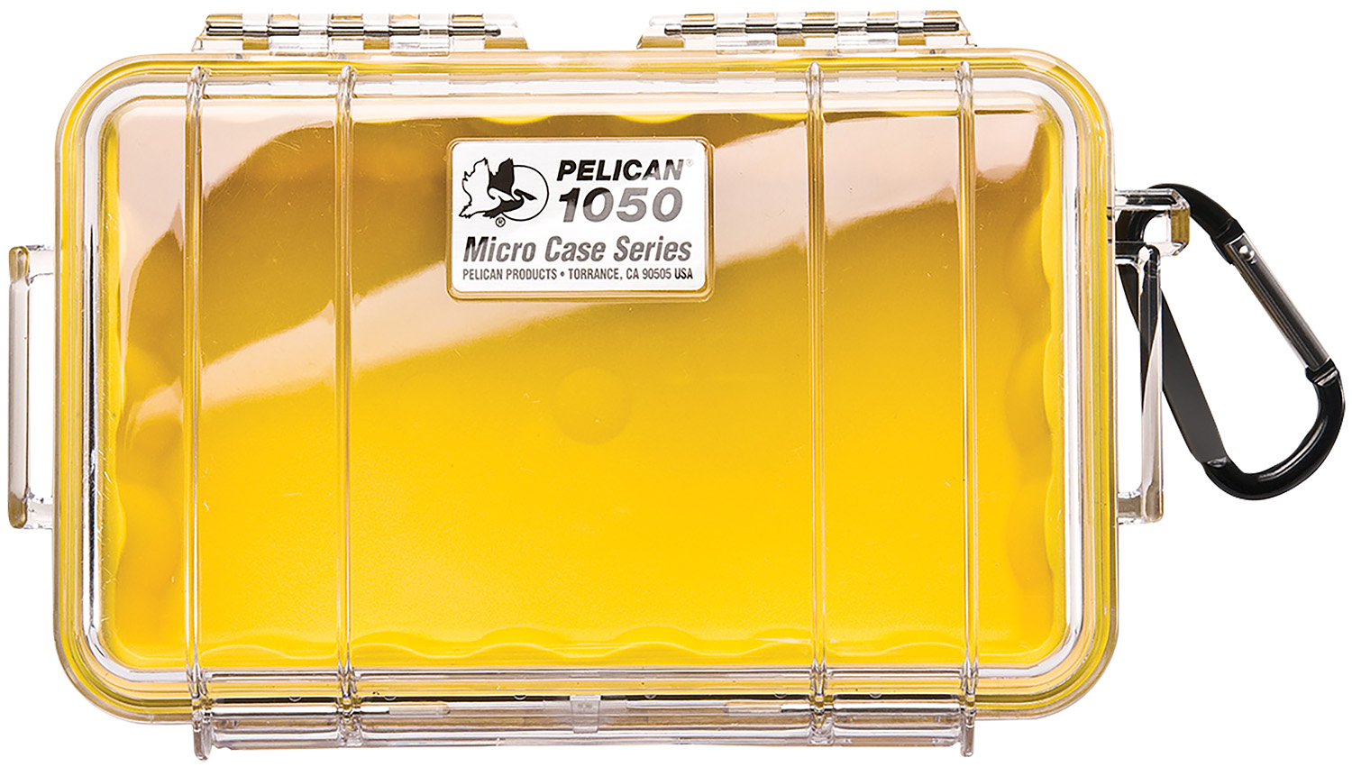 Pelican 1050027100 Micro Case  Yellow/Clear Polycarbonate 7.99 Inch Long | 019428082802